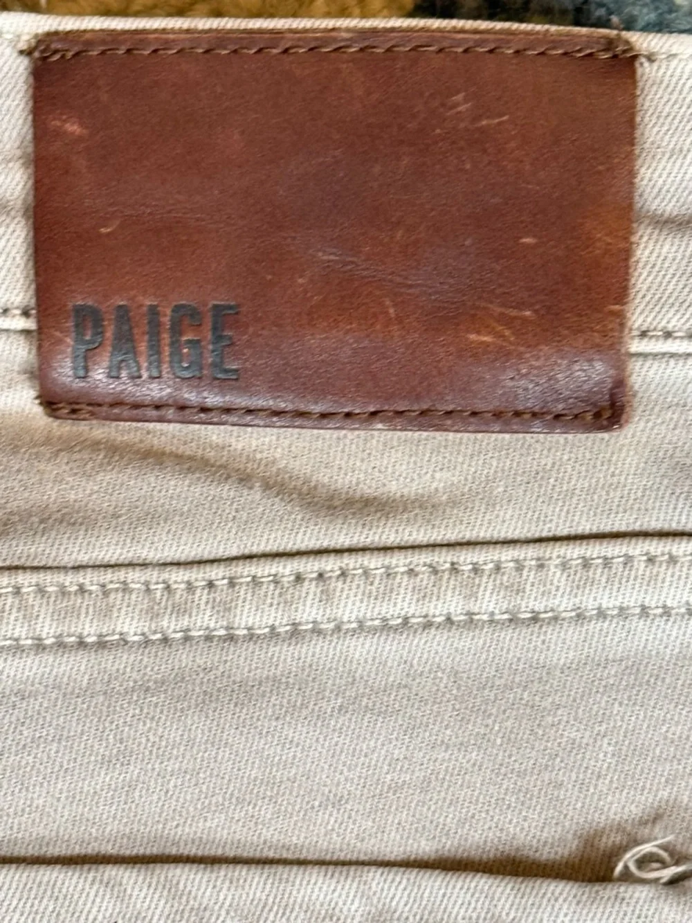 Paige Federal‎ Jeans Transcend Vintage Beige Ash Mens Size 30 Luxe  Comfort